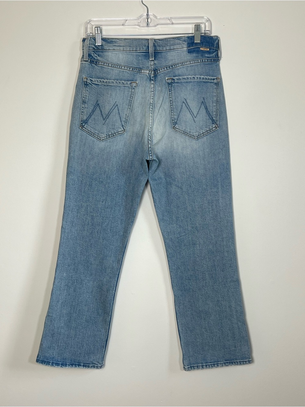 MOTHER Superior The Tripper Ankle Crop Flare Jeans Light Wash Size 31
